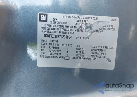 2007 GMC Yukon Denali from USA, damaged, VIN 1GKFK63877J200004